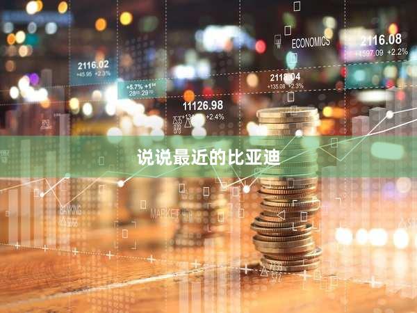 说说最近的比亚迪