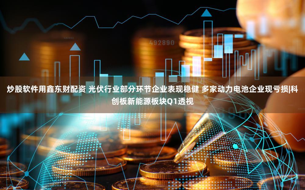 炒股软件用鑫东财配资 光伏行业部分环节企业表现稳健 多家动力电池企业现亏损|科创板新能源板块Q1透视