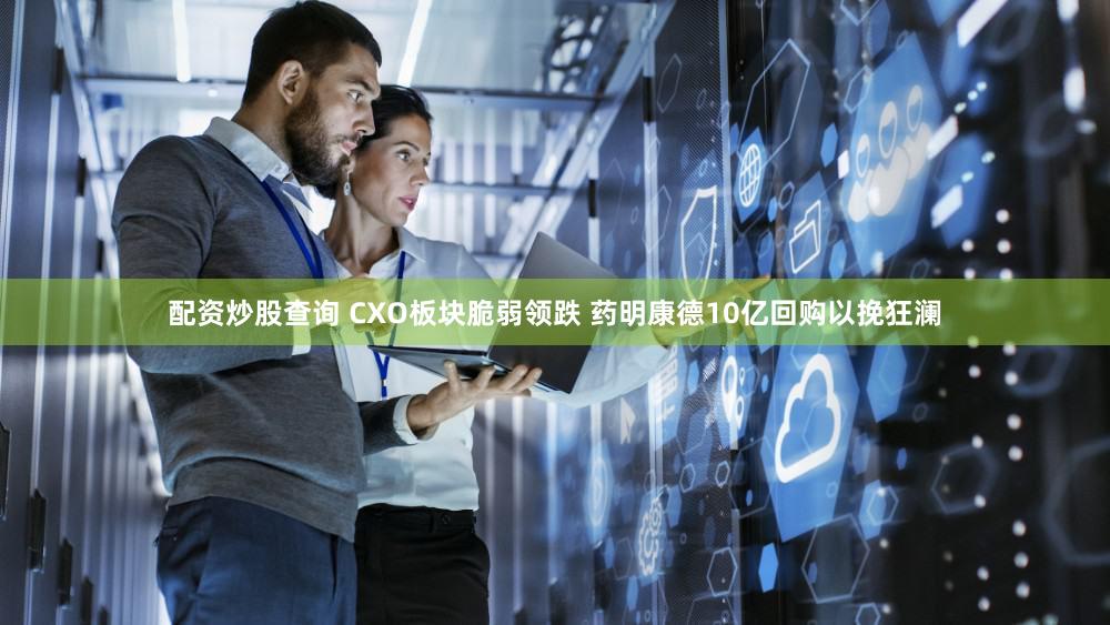配资炒股查询 CXO板块脆弱领跌 药明康德10亿回购以挽狂澜