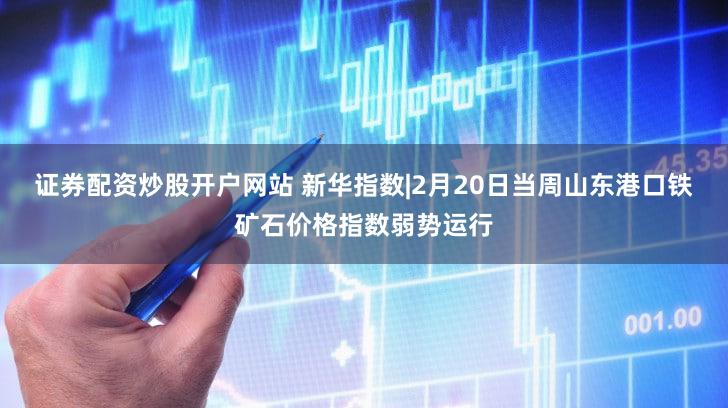 证券配资炒股开户网站 新华指数|2月20日当周山东港口铁矿石价格指数弱势运行